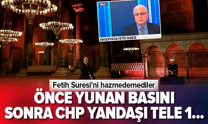 CHP yandaşı TELE 1'de Fetih Suresi hazımsızlığı