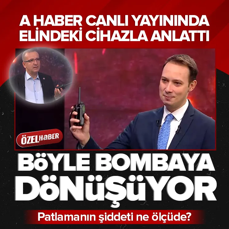 A Haberde elindeki cihazla anlattı