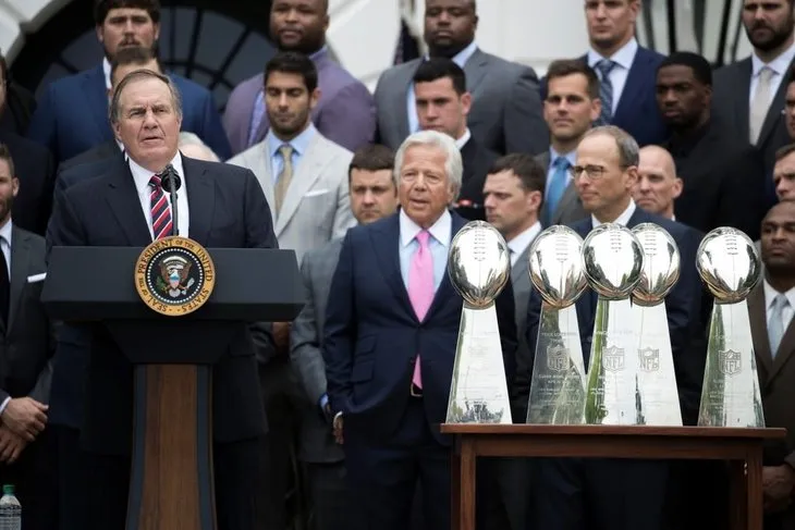 NFL şampiyonu Patriots, Beyaz Saray’ı ziyaret etti