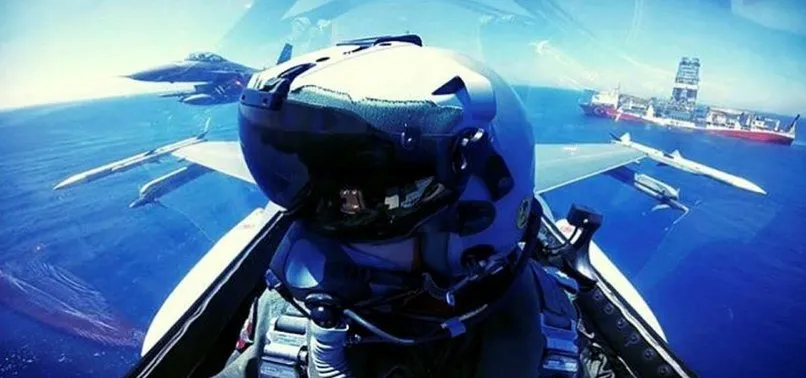 Doğu Akdeniz'de 'Yavuz'a F-16'lardan selam