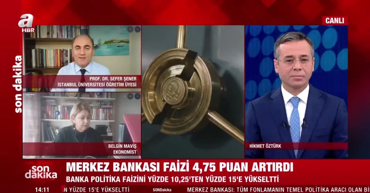Merkez Bankası'nın faiz kararı enflasyon ve döviz kurlarını nasıl etkileyecek? Prof. Dr. Sefer Şener A Haber'de yorumladı