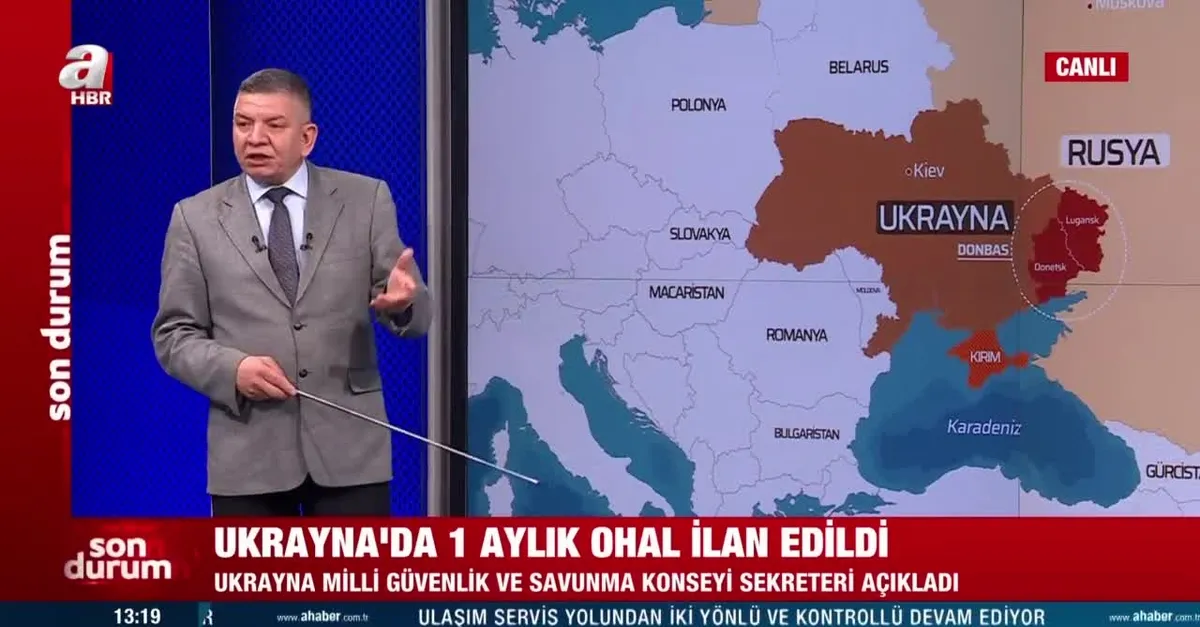 Ukrayna'da 1 aylık OHAL ilan edildi