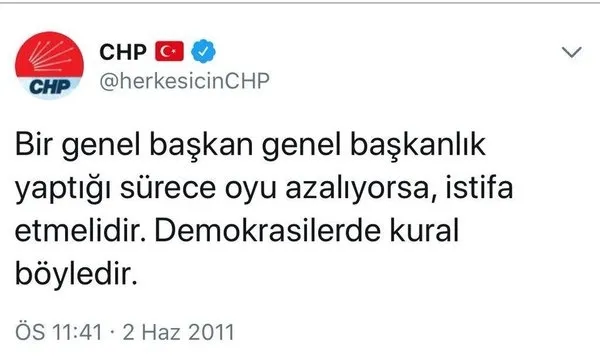 CHP olay tweeti sildi! - 1