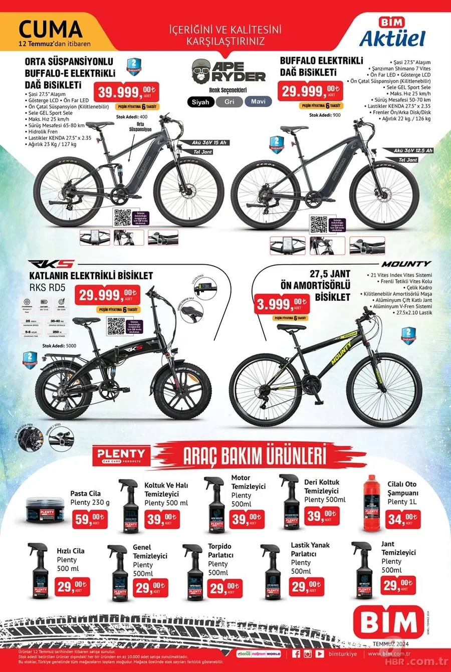 BİM'de bu hafta Bisiklet 3.999 TL, Dik Süpürge 1.799 TL, PS4 SLIM 11.999 TL... BİM'de 12 Temmuz indirim kataloğu yayınlandı! 8