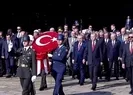 SON DAKİKA: Başkan Erdoğan ve devlet erkanından Anıtkabire ziyaret