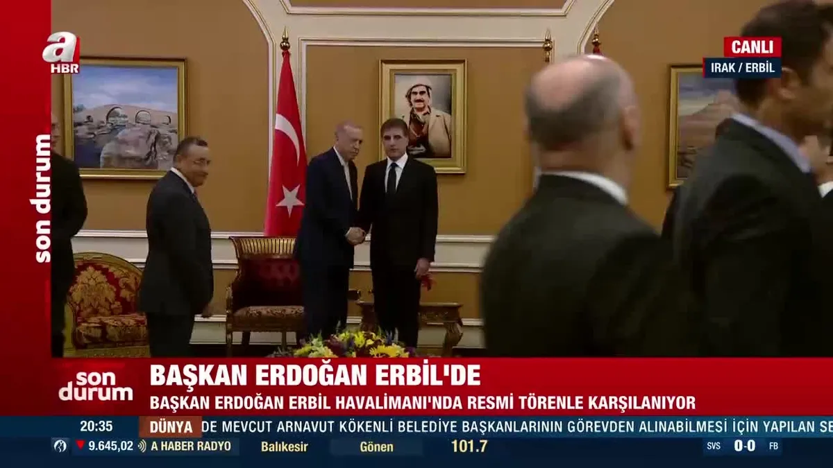Son dakika | Başkan Erdoğan Erbil'de