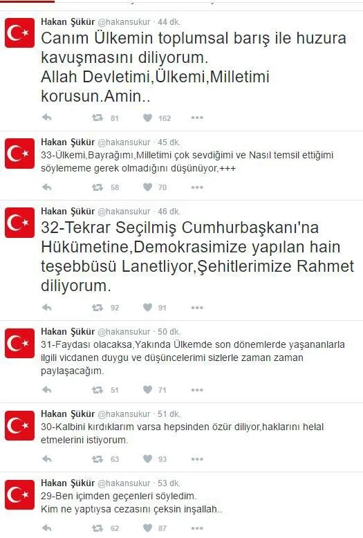 FETÖ'cü Hakan Şükür geri adım attı - 1