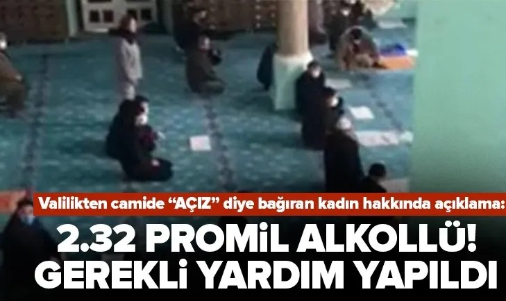 Son dakika: Burdur Valiliğinden camide açız diye bağıran kadın hakkında açıklama