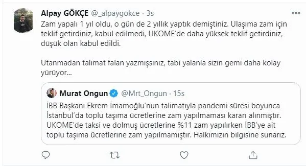 İBB Sözcüsü Murat Ongun’un bir yalanı daha deşifre oldu! İstanbul’da taksi, minibüs ve dolmuş ücretlerine zammı... - 8