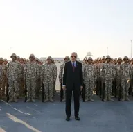 Cumhurbaşkanı Erdoğandan Katar TSK Kara Unsur Komutanlığına ziyaret