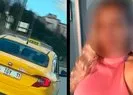 TEM’de taksici kadın sürücüye kabus oldu