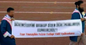 Mezuniyet töreninde PKK propagandası!