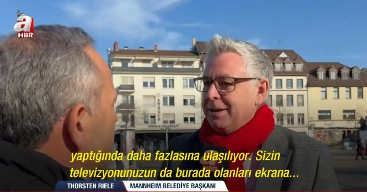 Mannheım Belediyesi'nden A Haber'e teşekkür