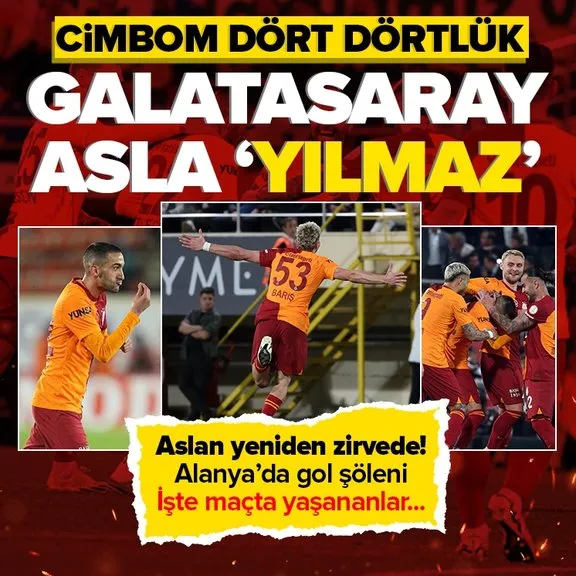 Galatasaray yıldızlarıyla farka koştu! Alanya’da Barış Alper Yılmaz resitali
