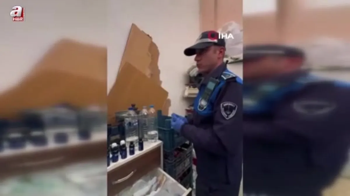 Gaziantep'te şok denetim: Kasapta kaçak alkol üretimi yapıldığı tespit edildi