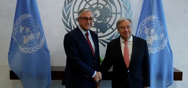 KKTC Cumhurbaşkanı Akıncı BM Genel Sekreteri Guterres ile görüştü