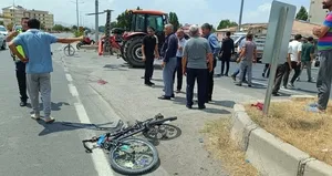 Ağrı’da minibüs bisikletli çocuğa çarptı! 1 ölü
