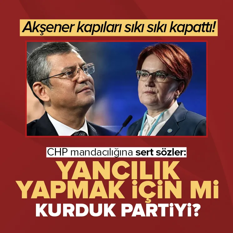 CHP mandası olmak isteyen İPlilere Akşenerden net sözler!