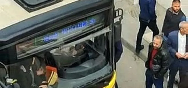 Başakşehir'de İETT otobüsüne tekme tokat saldırı