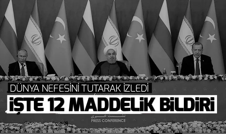 Tahrandaki zirvenin ortak bildirisi yayımlandı