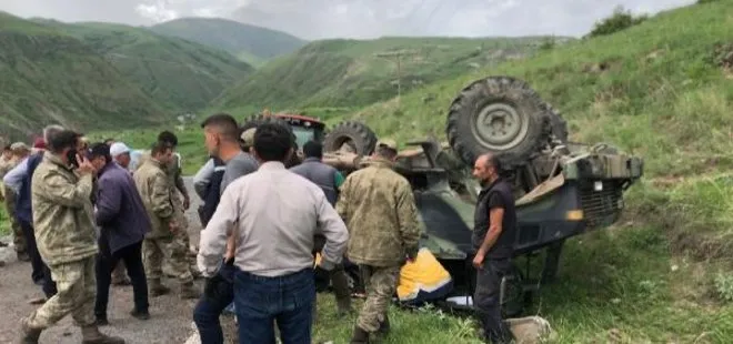Ardahan’da askeri araç devrildi: 4 yaralı