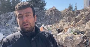 Enkaz başında aradığı tek bir şey var!