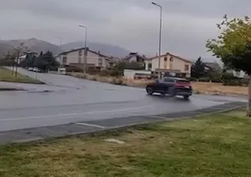 Drift atan sürücüye 46 bin 392 lira ceza!