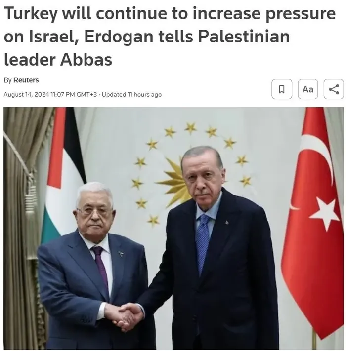 Başkan Erdoğan ve Mahmud Abbas görüşmesi dünya medyasında! İsrail’in tansiyonu yükseldi: Türkiye baskıyı artıracak