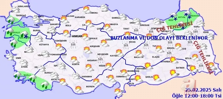 Güneşi özleyenler dikkat: Sıcaklıklar 5 derece artıyor! 25 Şubat hava durumu 8