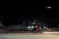 Kalp krizi geçiren hasta için helikopter havalandı!