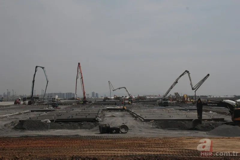 Başkan Erdoğan duyurmuştu! Atatürk Havalimanı'nda başlayan çalışmalar havadan görüntülendi 14