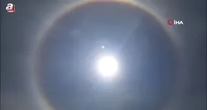 Işık halkası ‘Halo’ Develi’de görüldü