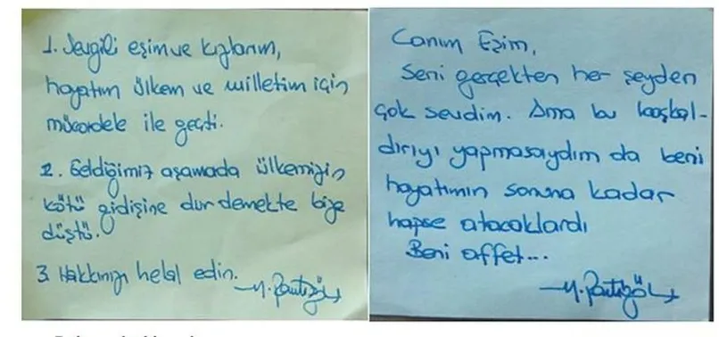15 Temmuz'un kritik ismi Partigöç'ün her şeyi itiraf ettiği not