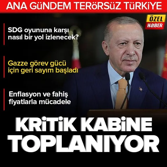 ¡El gabinete se reúne! Los temas principales de la agenda son una Turquía libre de terrorismo y la economía.