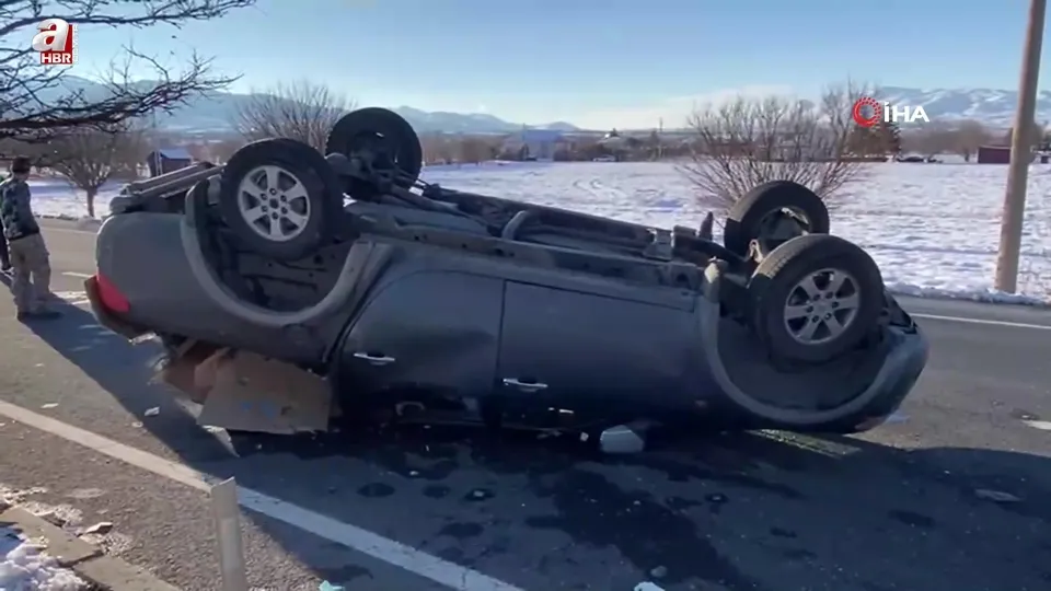 Elazığ’da pikap takla attı: 3 yaralı