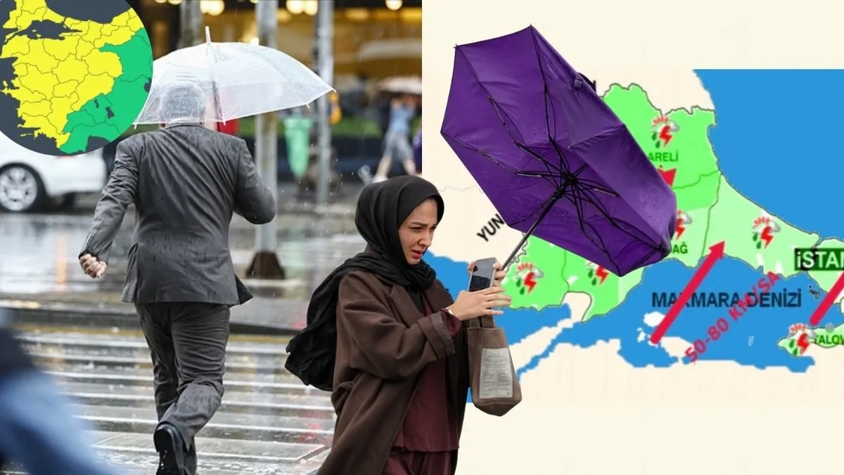 Dışarı çıkacaklar dikkat! MGM’den fırtına uyarısı: Lodos 80 km’ye ulaşıyor! 48 ilde sarı kodlu alarm