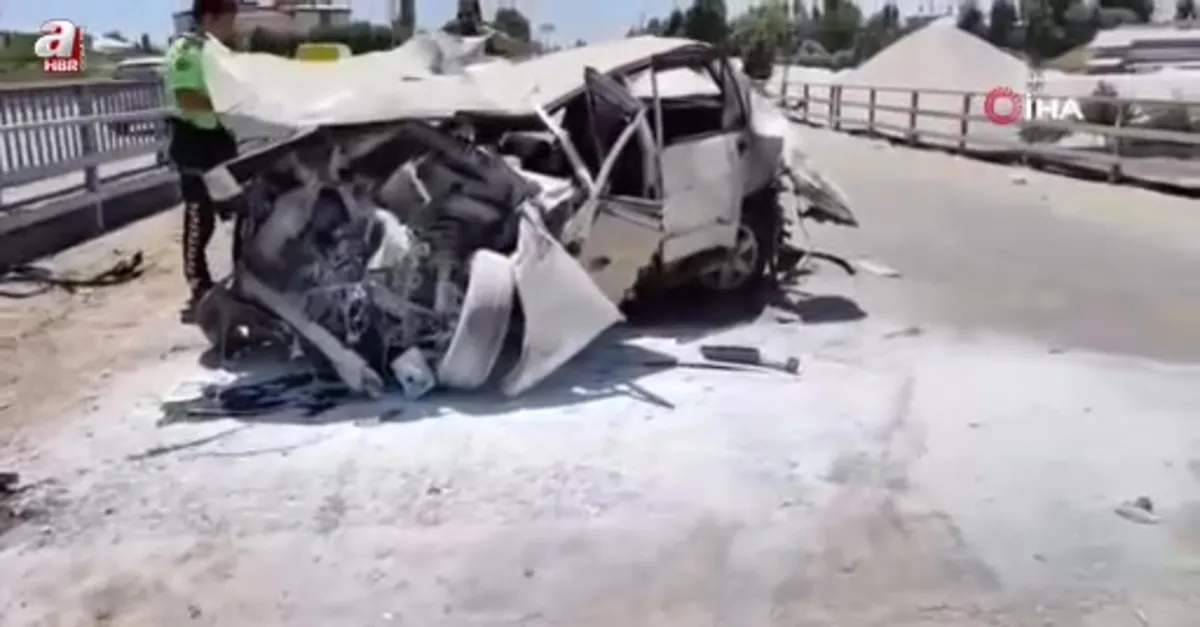Van’da tır otomobile çarptı
