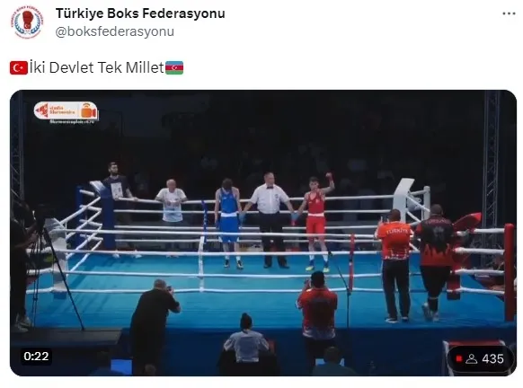 1690054089701.jpg Avrupa Gençler Boks Şampiyonası'nda 'İki Devlet Tek Millet' duygusu! Azerbaycanlı sporcu Türk rakibinin formasındaki Türk bayrağını öptü - 3