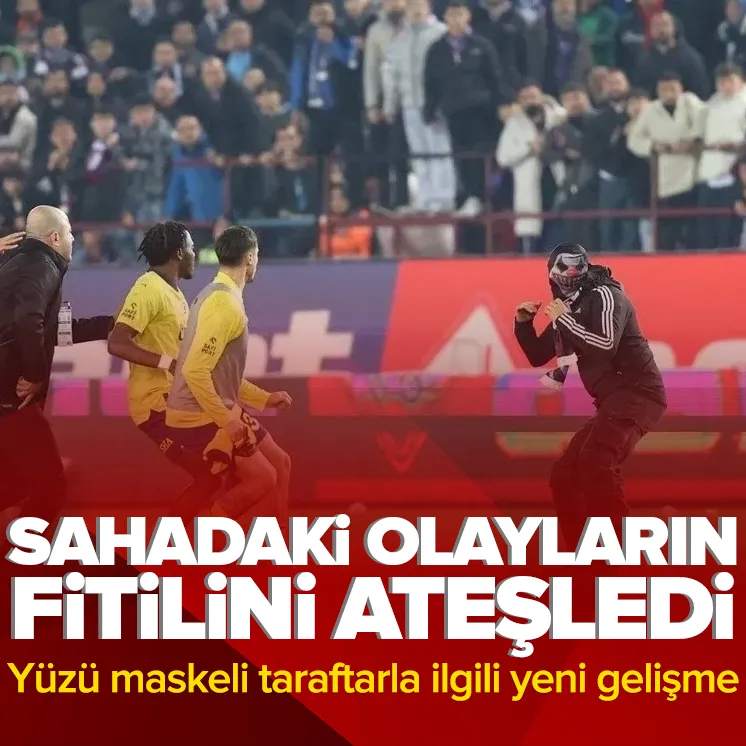 Olaylı derbide yüzü maskeli taraftarla ilgili yeni gelişme