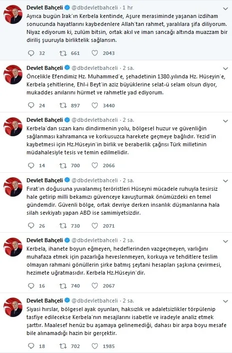Devlet Bahçeli’den mesaj: İnsanlık düşmanlarına silah sevkiyatı yapan ABD samimiyetsizdir