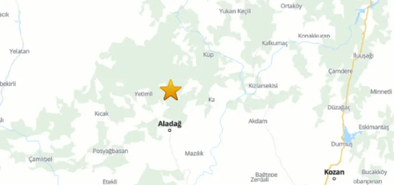 Son dakika: Adana’da 3.9 büyüklüğünde deprem