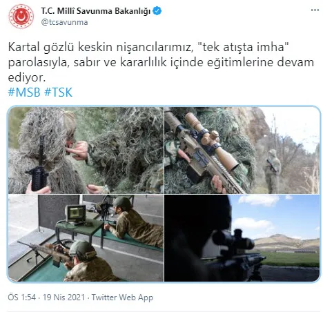Son dakika: MSB görüntüleri paylaştı: Keskin nişancılar eğitimlerine devam ediyor! Parola: Tek atışta imha - 1