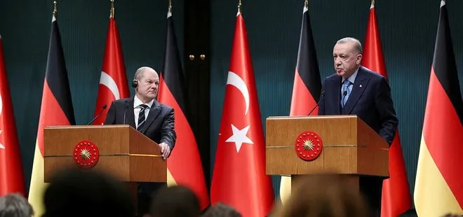 Başkan Erdoğan’dan Almanya Başbakanı Scholz ile yapılan ortak basın toplantısında son dakika açıklamaları