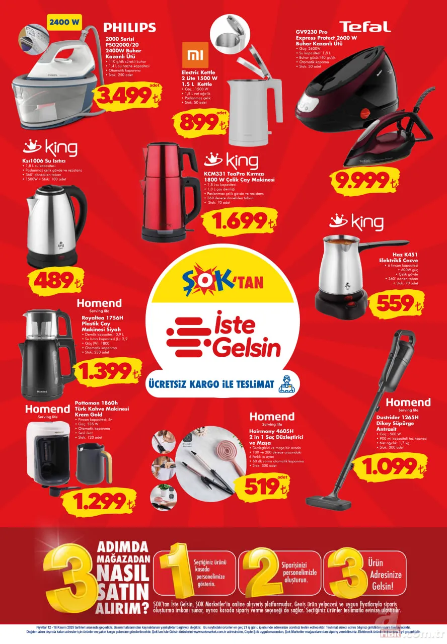 12-18 Kasım ŞOK aktüel katalog: Çeyiz hazırlığında olanlar için özel fırsatlar ŞOK’ta! Battaniye, bornoz, süpürge… 9