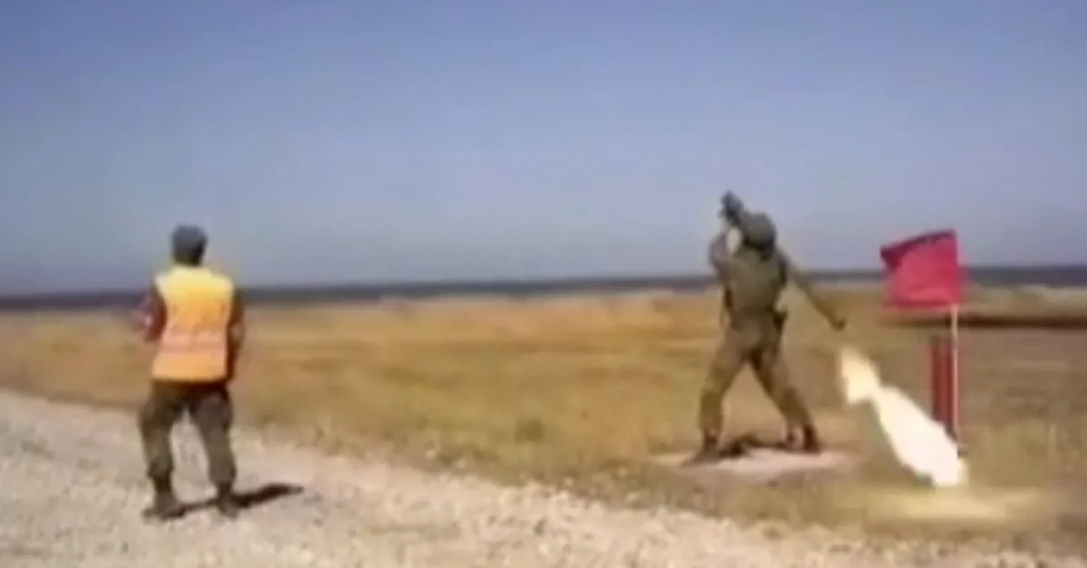 Roket askerin omzunda patladı! Dehşet anları saniye saniye kamerada