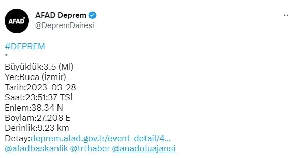 İzmir'de korkutan deprem! AFAD son dakika açıkladı - 2