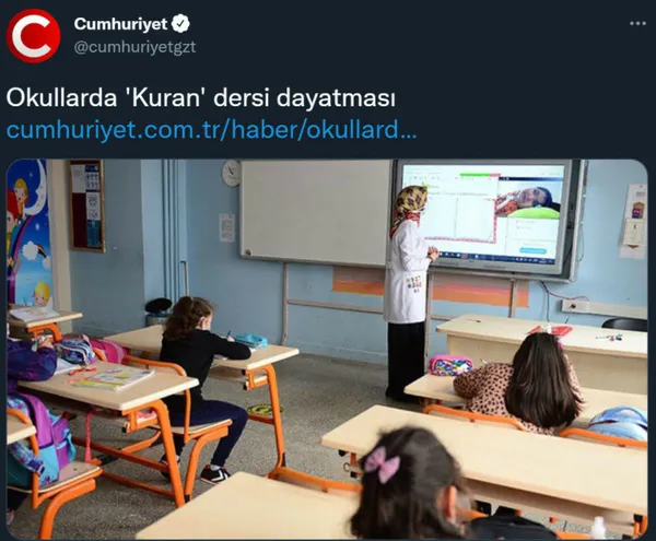 Cumhuriyet gazetesinde Kur’an-ı Kerim’den hazımsızlığı! İslam düşmanları yine saldırıya geçti