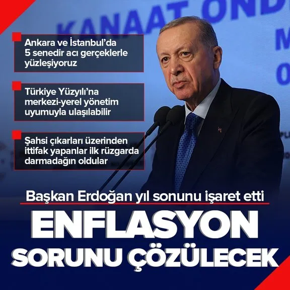 Başkan Erdoğan Muğla’da düzenlenen programda konuştu: Enflasyon sorunu çözülecek