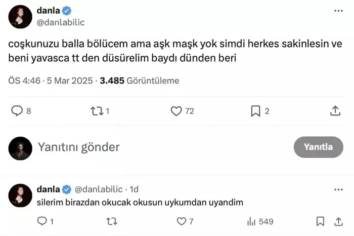 danla-bilic-ilk-kez-konustu-emirhan-topcu-ile-ask-mi-yasiyor-1741242185125.jpeg Danla Bilic'in sosyal medya paylaşımı! Kaynak: X