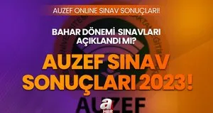 AUZEF ONLİNE SINAV SONUÇLARI 2023!